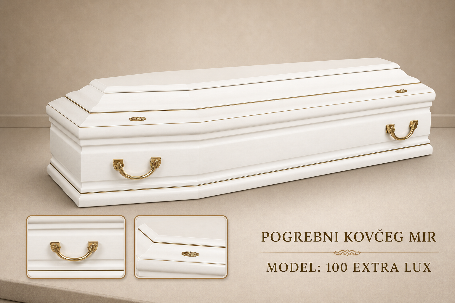 Pogrebni sanduk "MIR" - model 100 Extra Lux