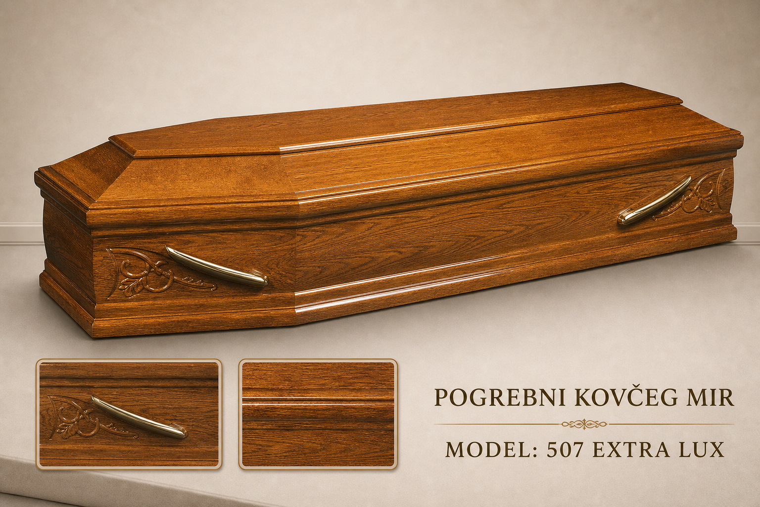 Pogrebni sanduk "MIR" - model 507 Extra Lux