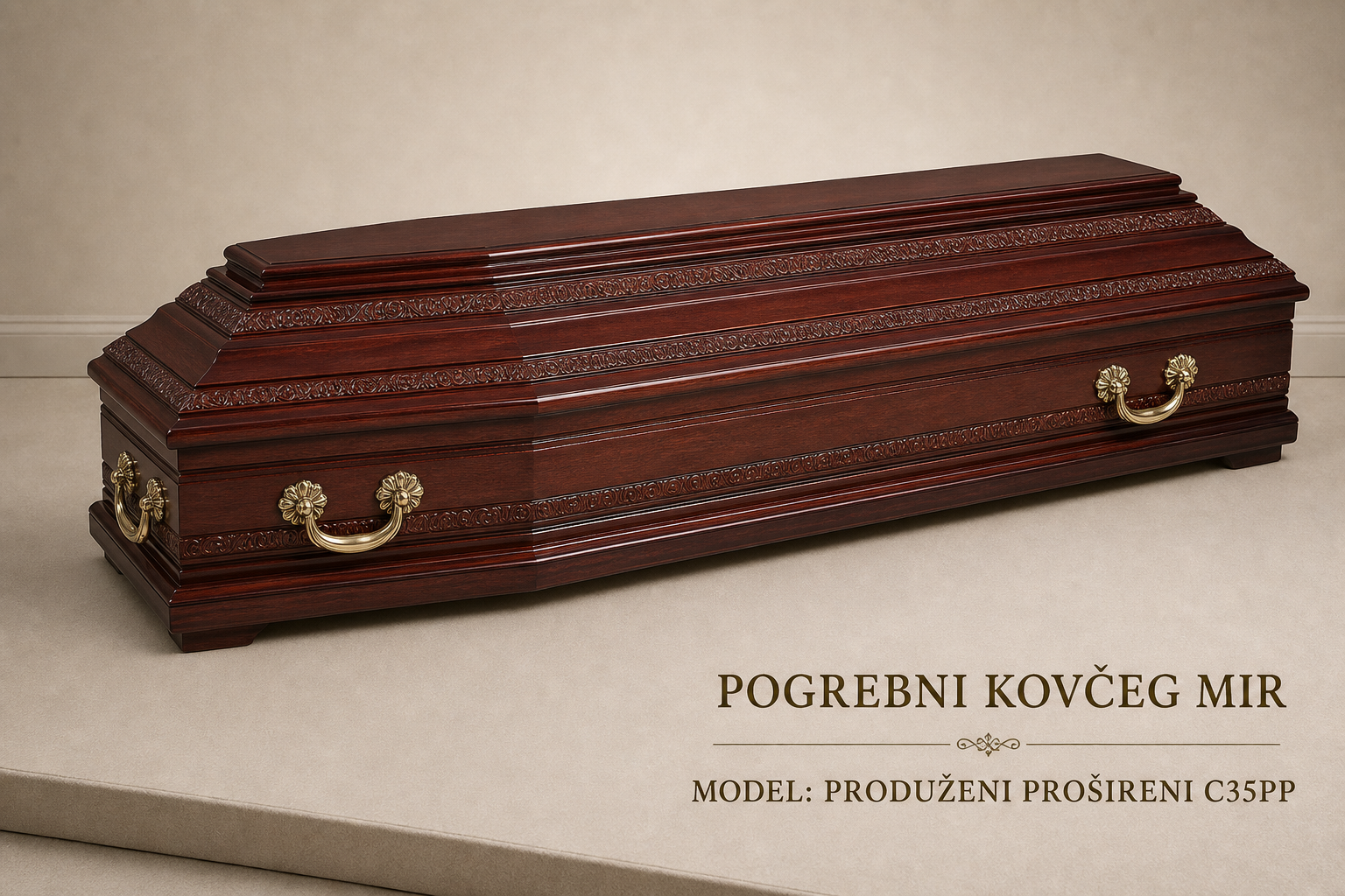 Pogrebni sanduk "MIR" - model C35PP produženi/prošireni