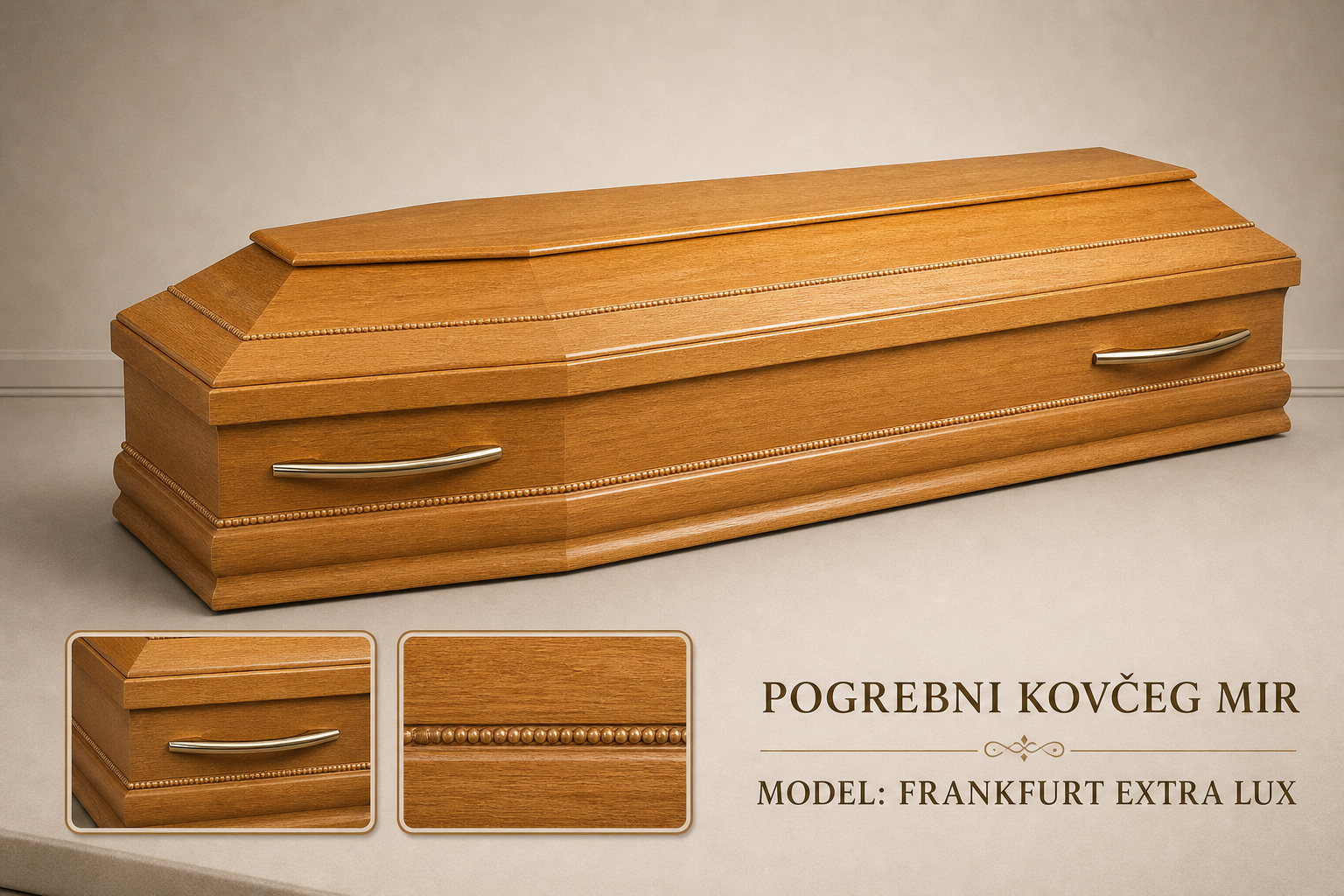 Pogrebni sanduk "MIR" - model Frankfurt Extra Lux