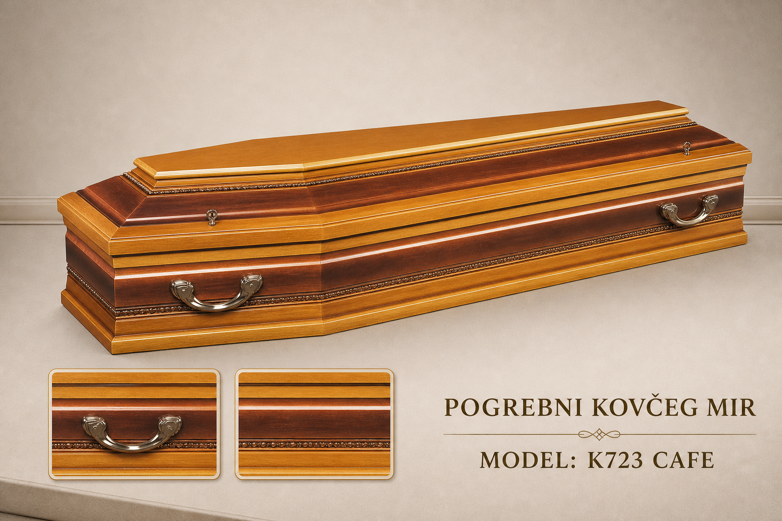 Pogrebni sanduk "MIR" - model K723 cafe