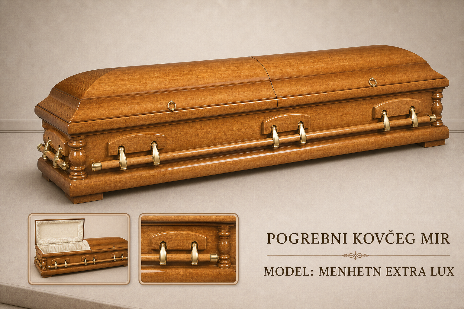 Pogrebni sanduk "MIR" - model Menhetn Extra Lux