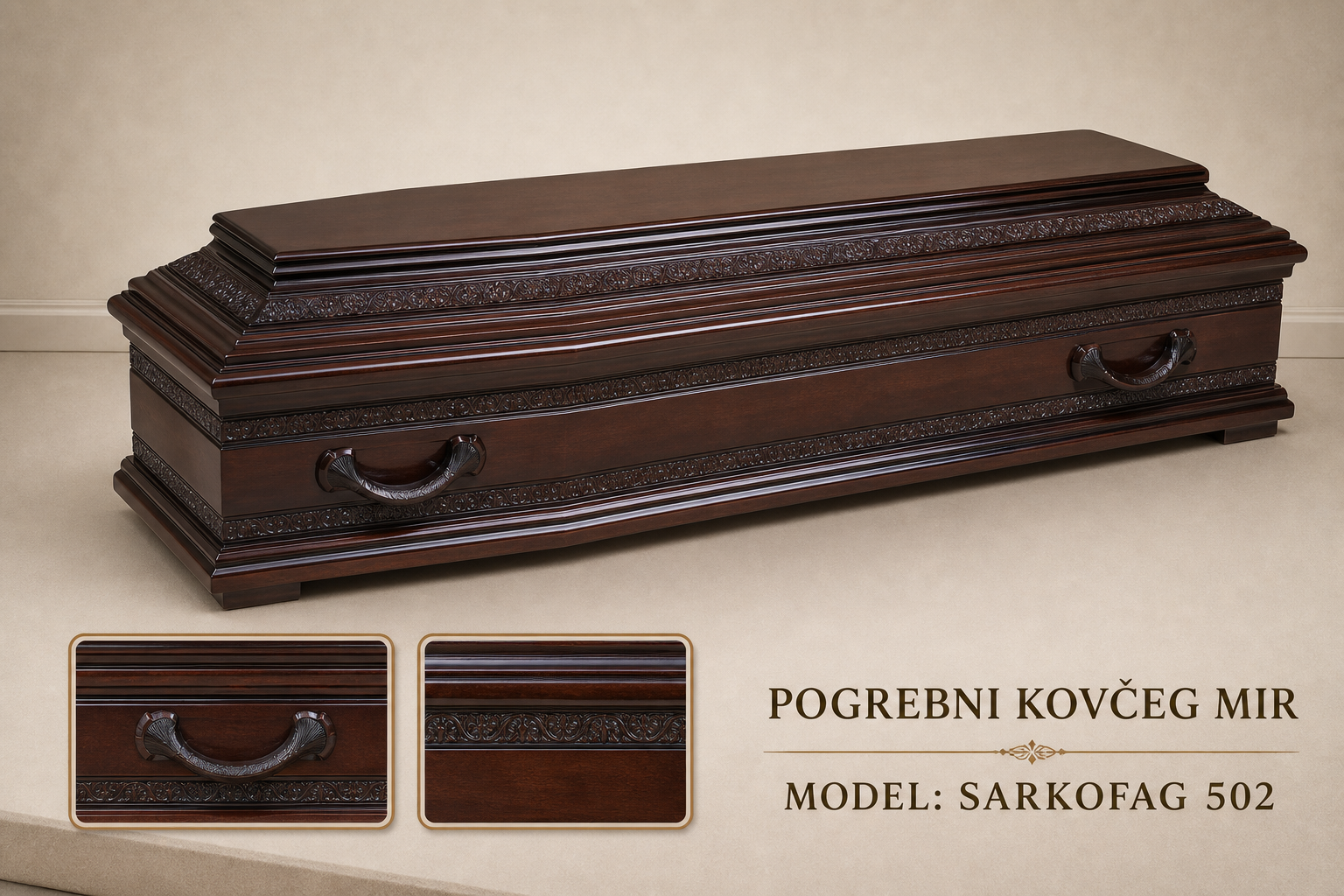 Pogrebni sanduk "MIR" - topola, sarkofag 502
