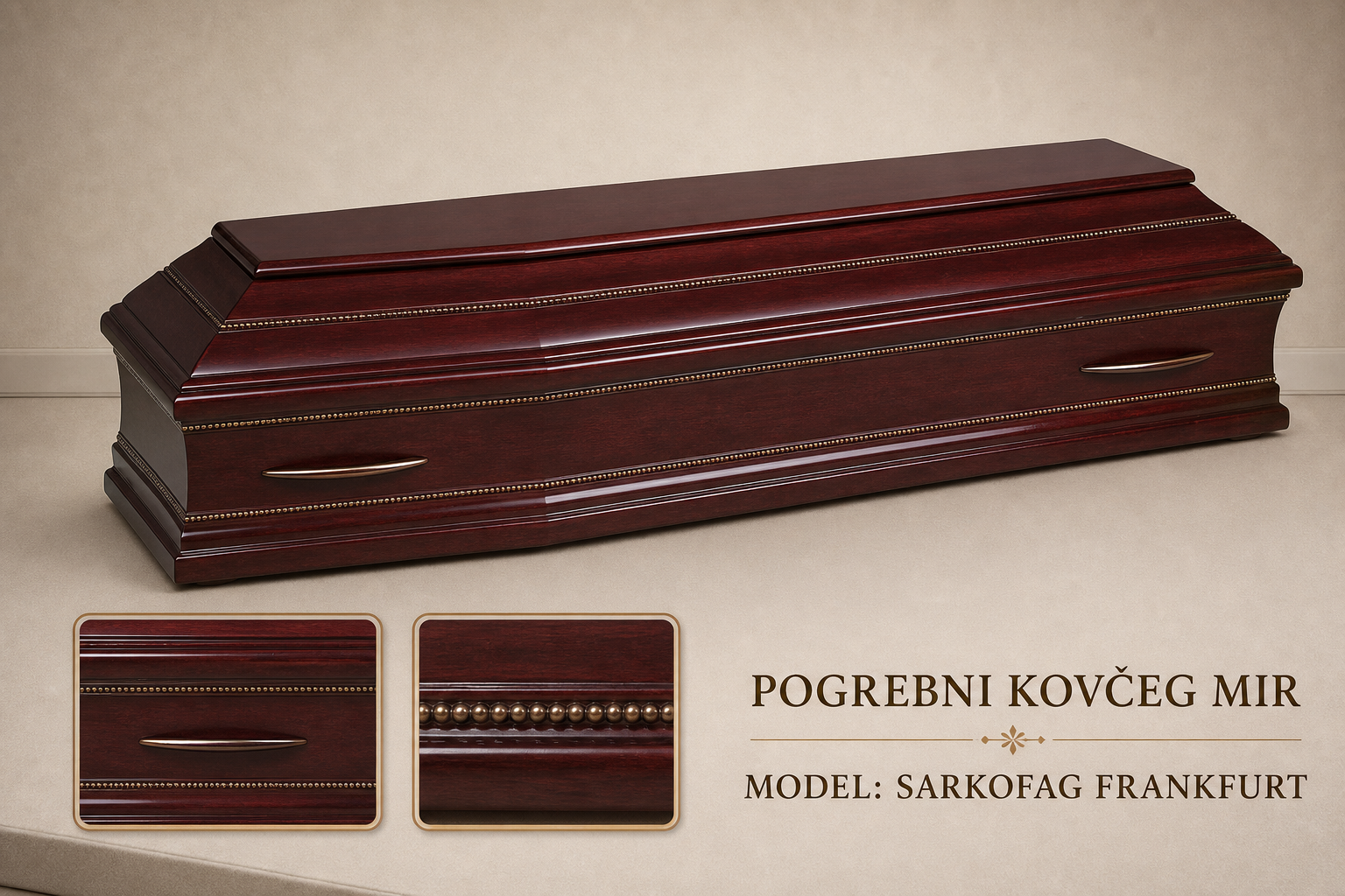 Pogrebni sanduk "MIR" - topola, sarkofag Frankfurt