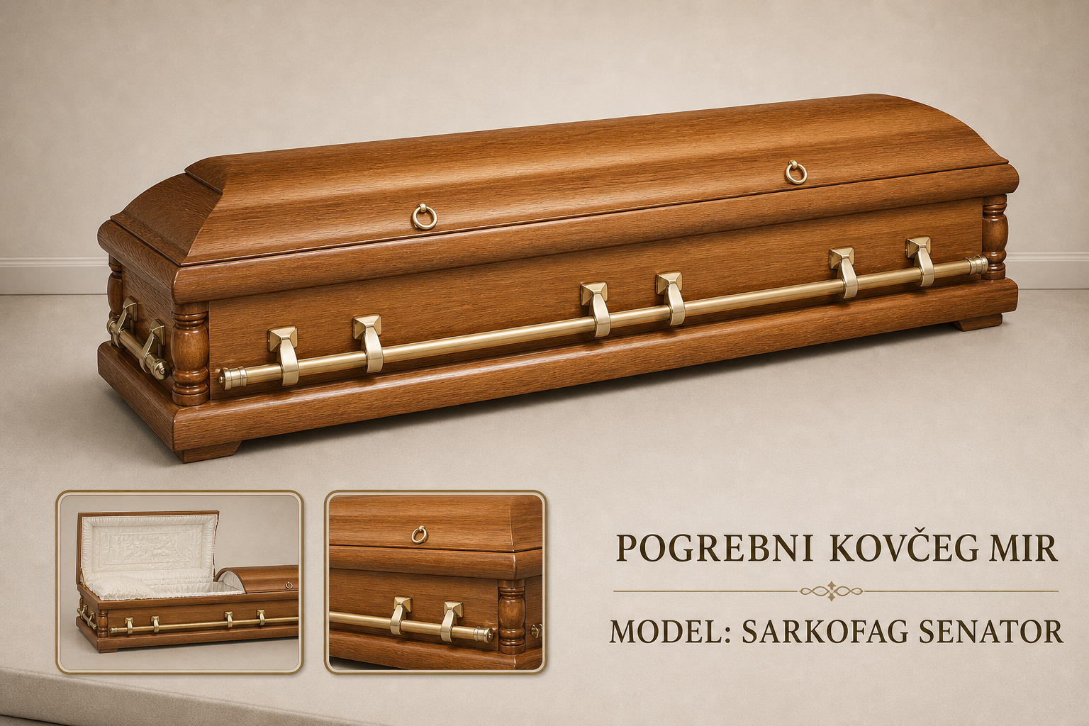 Pogrebni sanduk "MIR" - hrast, sarkofag Senator
