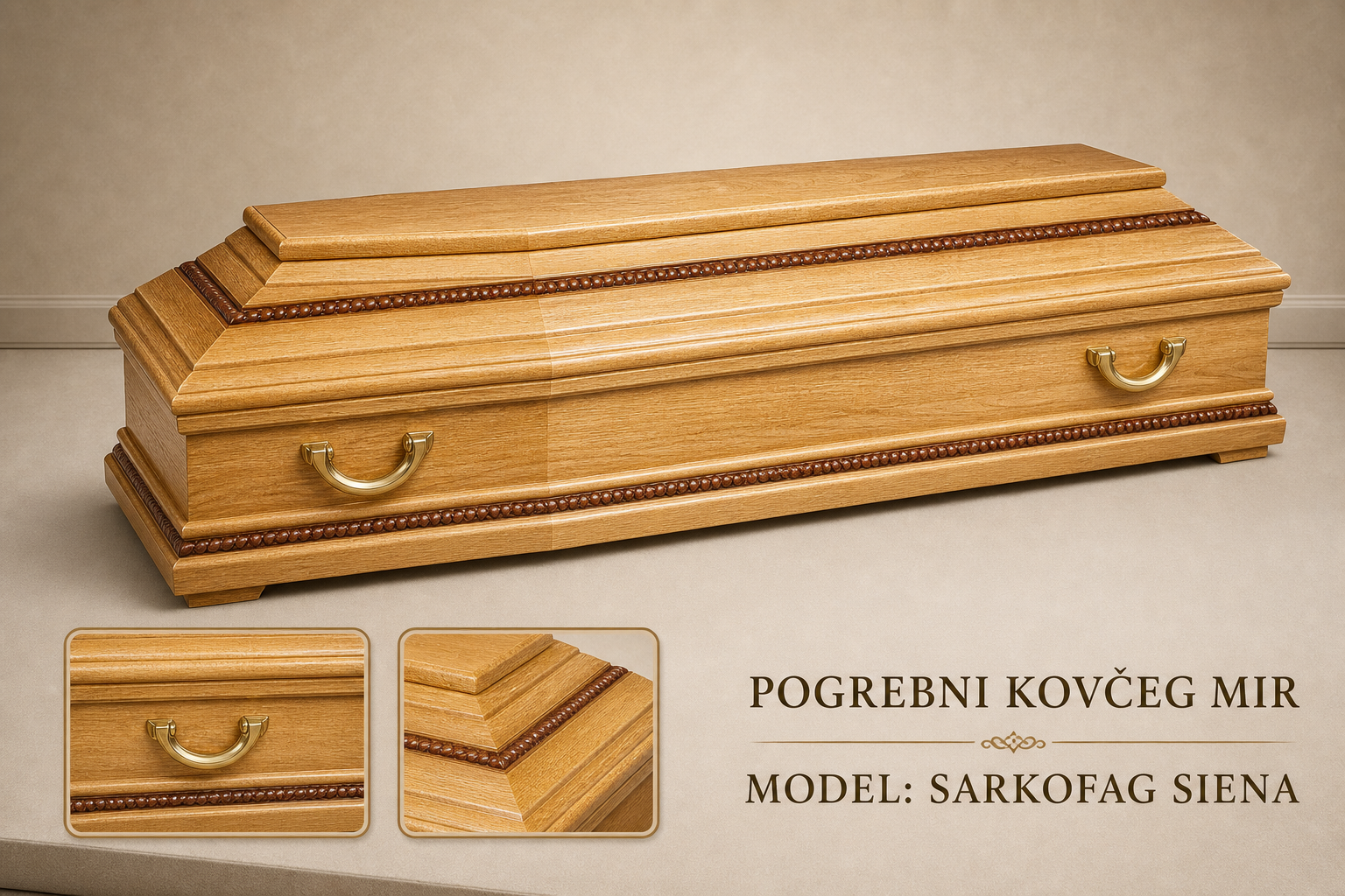 Pogrebni sanduk "MIR" - hrast, sarkofag Siena