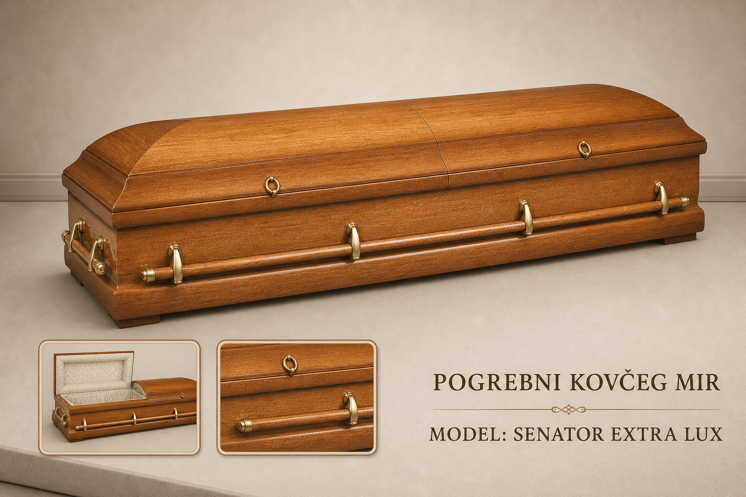Pogrebni sanduk "MIR" - model Senator Extra Lux